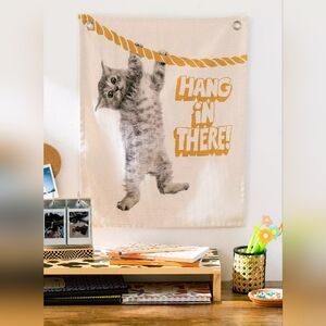 Urban Outfitters Hang In There Wall Hang 100% Cotton